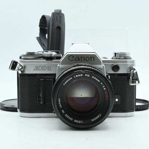Canon silver con 50 mm - ae-1,